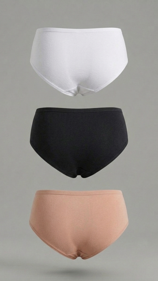 2032 - Pack x3 Panties de Control de Abdomen en Algodón St.Efan