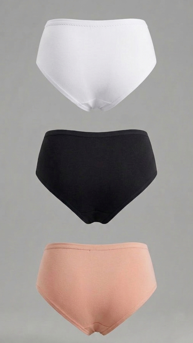 2048 - Pack x3 Panties Clásico con Elástico Ancho St.Efan