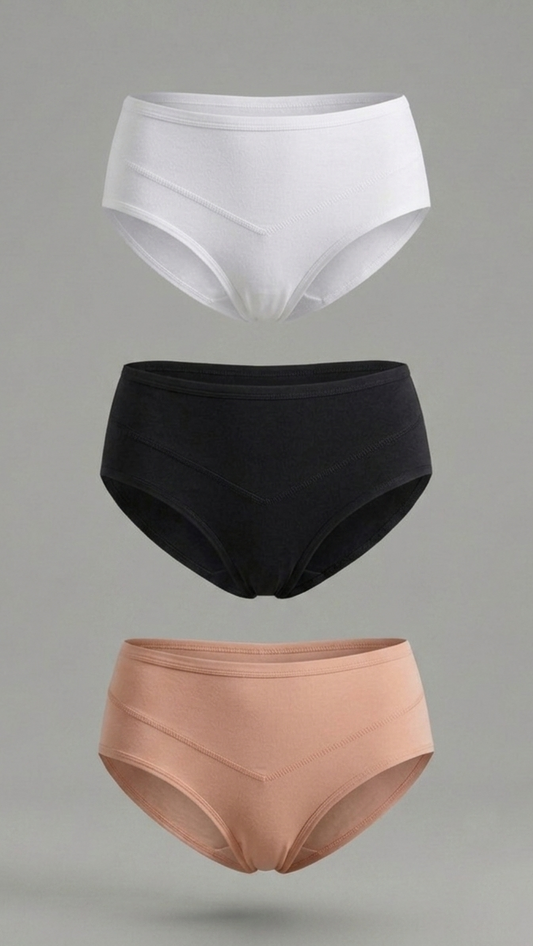 2032 - Pack x3 Panties de Control de Abdomen en Algodón St.Efan