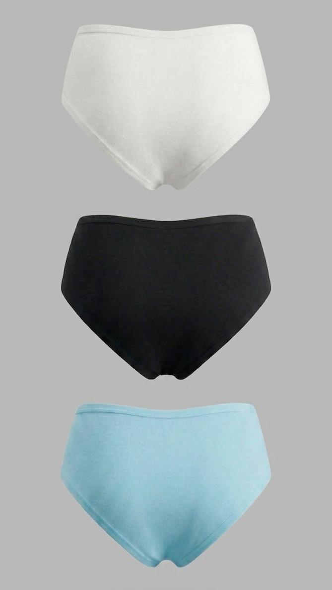 2055 - Pack x3 Panties con Encaje en la Cintura St.Efan