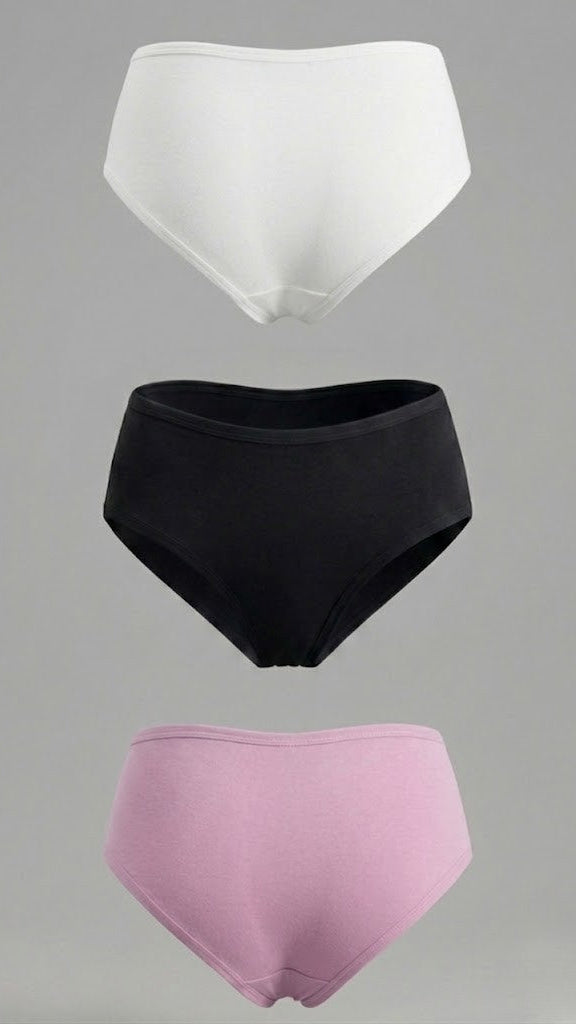 2053 - Pack x3 Panties Juveniles Semicintura Estampado St.Efan